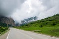 Cherek gorge in the Caucasus mountains in Russia