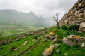 Cherek gorge in the Caucasus mountains in Russia