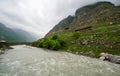 Cherek river in the Caucasus mountains in Russia