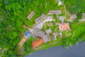 Cherepish monastery situated on a shore of Iskar river in Bulgaria Royalty Free Stock Photo