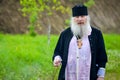Russian orthodox priest on religious ceremony Royalty Free Stock Photo
