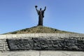Cherkasy, Ukraine - August 15, 2021: World War II memorial on the Hill of Fame in the center of Cherkassy