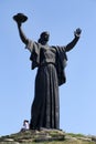 Cherkasy, Ukraine - August 15, 2021: World War II memorial on the Hill of Fame in the center of Cherkassy