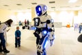 Cherkasy, Ukraine - January 08,2019:Big humanoid robot