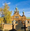 Chernigovskiy cell of Trinity-Serge lavra monastery, Russia Royalty Free Stock Photo