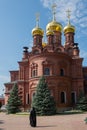 Chernigovsky cathedral  of Chernigovsky skete  is monastery  as part of Holy Trinity Sergius Lavra  in Sergiev Posad, Russia Royalty Free Stock Photo