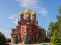 Chernigovsky cathedral  of Chernigovsky skete  is monastery  as part of Holy Trinity Sergius Lavra  in Sergiev Posad, Russia Royalty Free Stock Photo