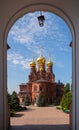 Chernigovsky cathedral  of Chernigovsky skete  is monastery  as part of Holy Trinity Sergius Lavra  in Sergiev Posad, Russia Royalty Free Stock Photo