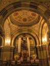 Interior of the ancient Orthodox Holy Trinity Church in Chernivtsi, Ukraine. Buildings of the Residence of Metropolitan Bukovina a Royalty Free Stock Photo