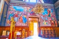 The murals of Holy Spirit Cathedral, on July 16 in Chernivtsi, Ukraine Royalty Free Stock Photo