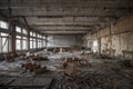Chernobyl - Abandoned classroom in Pripyat Royalty Free Stock Photo