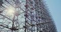 Chernobyl 2, an antenna for tracking intercontinental missiles, an abandoned secret military facility. A giant wall of