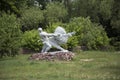 Chernobyl, Ukraine. Monument `tamer of a bull`