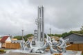 Monument to the emergency workers known as liquidators of the Chernobyl catastrophe