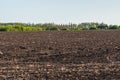 Chernozem field in Ukraine Royalty Free Stock Photo