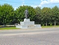 CHERNYAKHOVSK, RUSSIA. Lenin Square on a summer day
