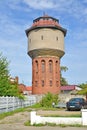 CHERNYAKHOVSK, RUSSIA. Railway water tower of Insterburg 1899. Kaliningrad region