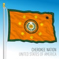 Cherokee Nation flag, United States Royalty Free Stock Photo