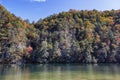 Cherokee National Forest along the Watauga River Valley in Tennessee, USA