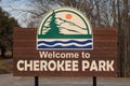 Cherokee Park Sign Royalty Free Stock Photo