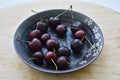 Cherries in bowl