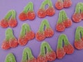cherries candy background Royalty Free Stock Photo