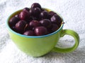 Cherries in a cup Royalty Free Stock Photo