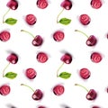 Cherries red repeat pattern.