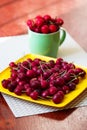 Cherries. Sweet Cherries. Fresh Cherries. Ripe cherries Royalty Free Stock Photo