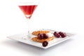 Cherries Tart Slices with Juice Royalty Free Stock Photo