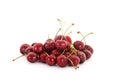 Cherries on White Royalty Free Stock Photo