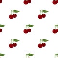 Cherry. Seamless Vector Patterns