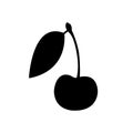 Cherry Icon. Vector Illustration EPS. Royalty Free Stock Photo