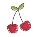 Cherry background, cute cherry