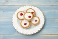 Cherry bakewell tart Royalty Free Stock Photo