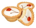 Cherry Bakewell Tarts Royalty Free Stock Photo