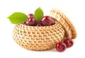 Cherry in basket