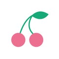 Cherry, berry icon. Simple color vector elements of vacation icons for ui and ux, website or mobile application Royalty Free Stock Photo