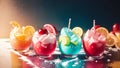 Cherry Bliss A Refreshing Delight on National Cherry Popsicle Day.AI Generated Royalty Free Stock Photo