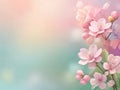 cherry blossom background with bokeh effect