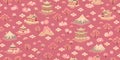 Cherry Blossom Cascade, A Seamless Japanese Floral Pattern