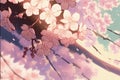 Cherry blossom generated by ai Royalty Free Stock Photo