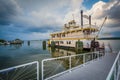 The Cherry Blossom Riverboat, in the Potomac River, in Alexandria, Virginia.