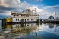 The Cherry Blossom Riverboat, in the Potomac River, in Alexandria, Virginia.