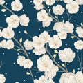 Cherry blossom seamless pattern Royalty Free Stock Photo