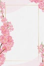 Cherry Blossom Water colour hand paint on water colour paper,Vector spring flower, illustration beautiful natural Pink Sakura on