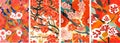 Cherry blossom Japanese background. Beautiful Sakura flowers spring nature art illustration. Royalty Free Stock Photo