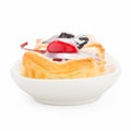 Cherry and blueberry Danish bakery Royalty Free Stock Photo