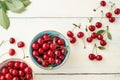 Cherry Bowl Full of Fresh Cherries Royalty Free Stock Photo