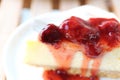 Cherry cheese cake, dessert Royalty Free Stock Photo